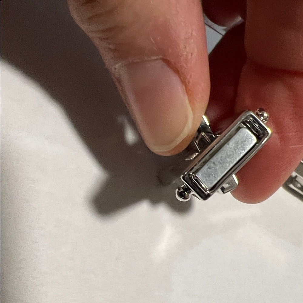 Chunky Milor Rectangular Chain Link Bracelet Magn… - image 4